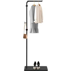 Metal Coat Rack Freestanding, Coat Rack Stand, 67” with 3 Hooks  Room (Black)